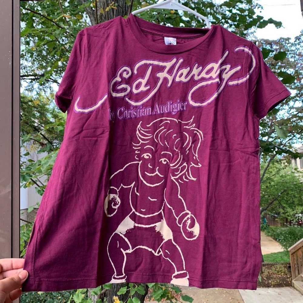 Purple Ed Hardy Shirt